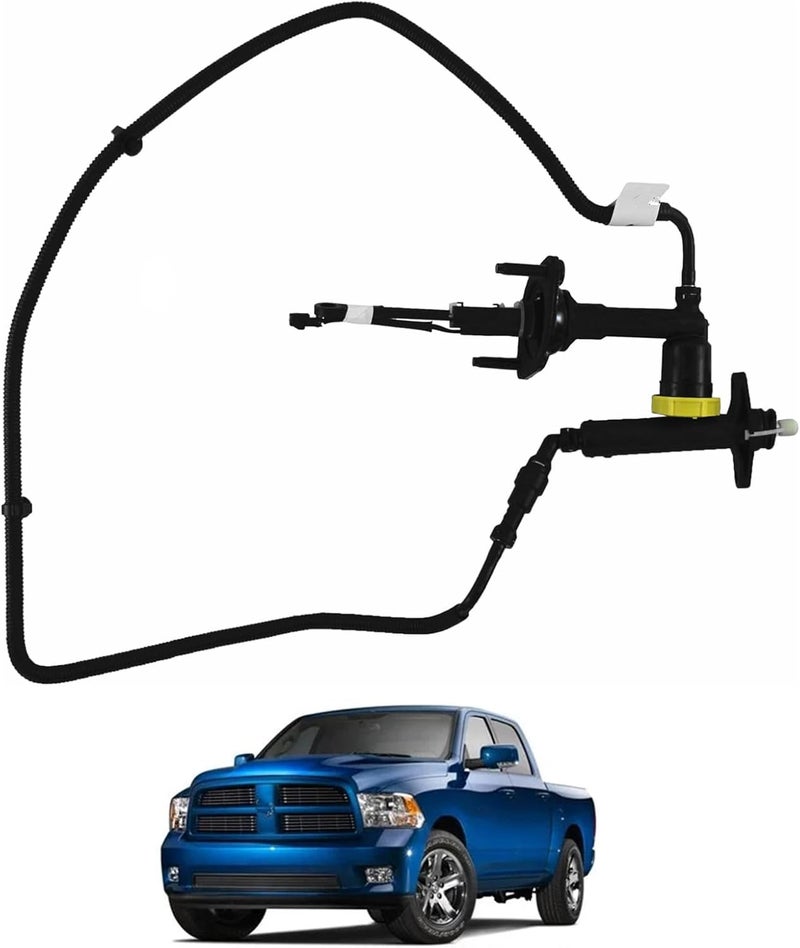 Prefer Warehouse Pre-filled Clutch Master & Slave Cylinder & Line Assembly Kit Compatible with Dodge Ram 2500 Ram 3500 5.9L Diesel 2005-2012 Replace ‎136.67522; PF9064; PS0593; 55366325AA - Image 3
